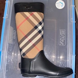 Burberry rain boots